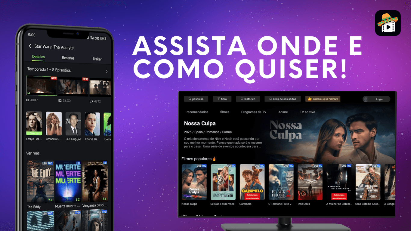 Instale Tepicine no celular ou Smart TV